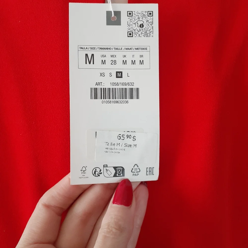 Zara Red Sleeveless Jumpsuit - Picture 9 of 16